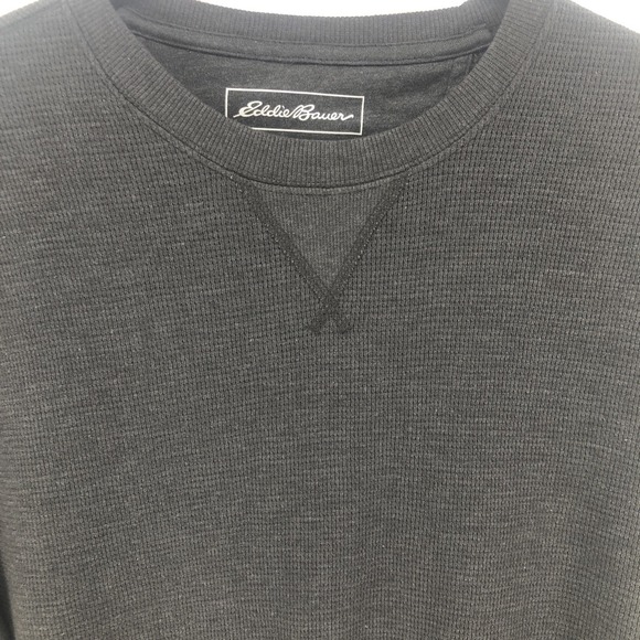 Eddie Bauer Men's Trail Thermal Waffle Knit Long Sleeve Gray Shirt Size Large - Picture 1 of 8